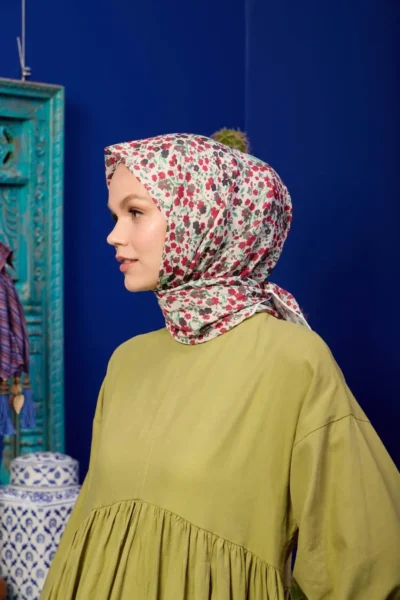 ZEYSEL MODA Marrakech soft eşarp yakın çekim desen detayları