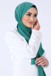 Harem Scarf Asya Şal Çim Yeşili - Düz Şal