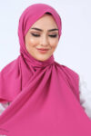 Harem Scarf Asya Şal Fuşya - Düz Şal
