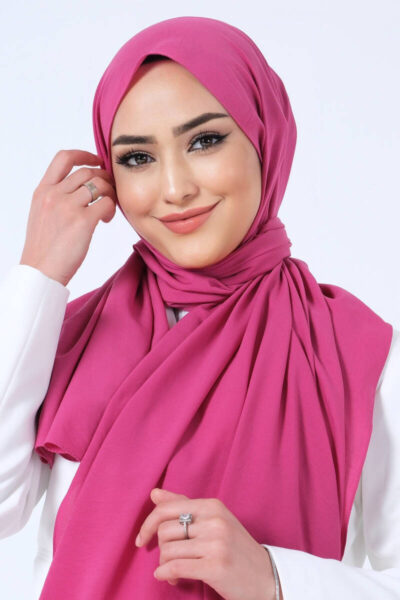 Harem Scarf Asya Şal Fuşya - Düz Şal