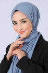 Harem Scarf Asya Şal Kot Mavi - Düz Şal