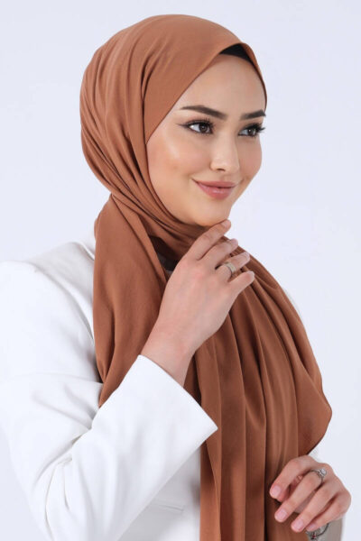 Harem Scarf Asya Şal Taba - Düz Şal
