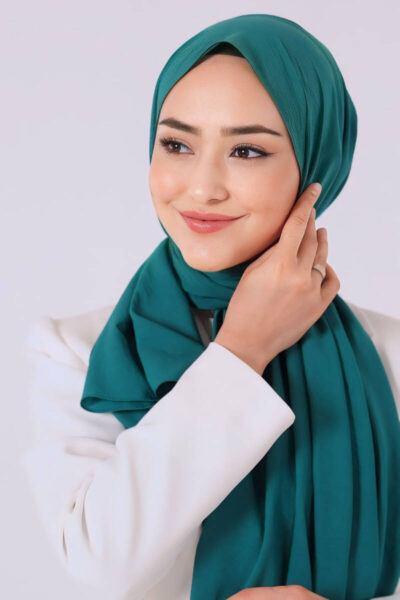 Harem Scarf Asya Şal Yosun - Düz Şal