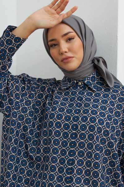 Silk Home Twill Eşarp Füme 11343-38 | Twill Eşarp | Zeysel Moda