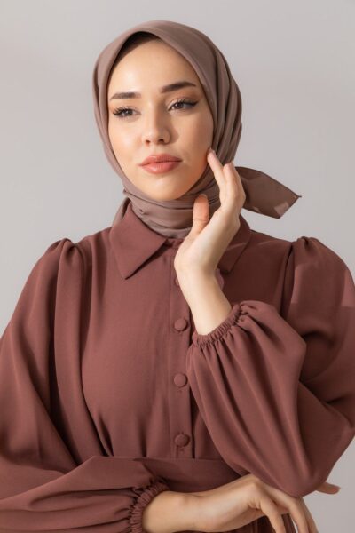 Silk Home Twill Eşarp 11343-53 Vizon - Twill Eşarp