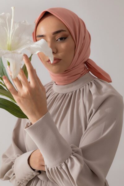 Silk Home Twill Eşarp 11343-61 Somon - Twill Eşarp