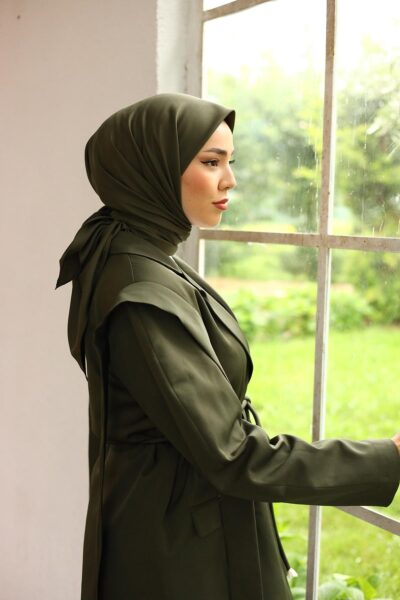 Silk Home Twill Eşarp 11343-74 Yeşil - Twill Eşarp